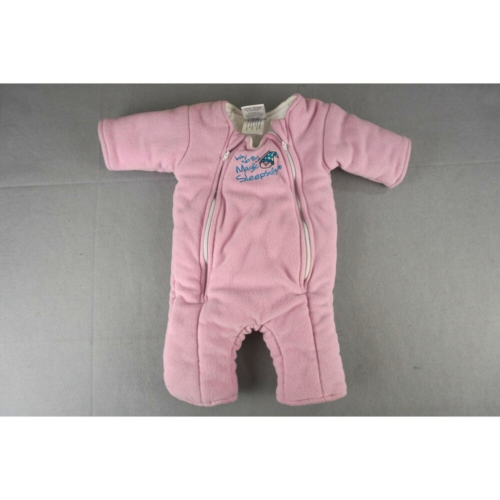 Baby Merlin's Magic Sleepsuit Pink Cotton Transition Swaddle Large 6-9 Months